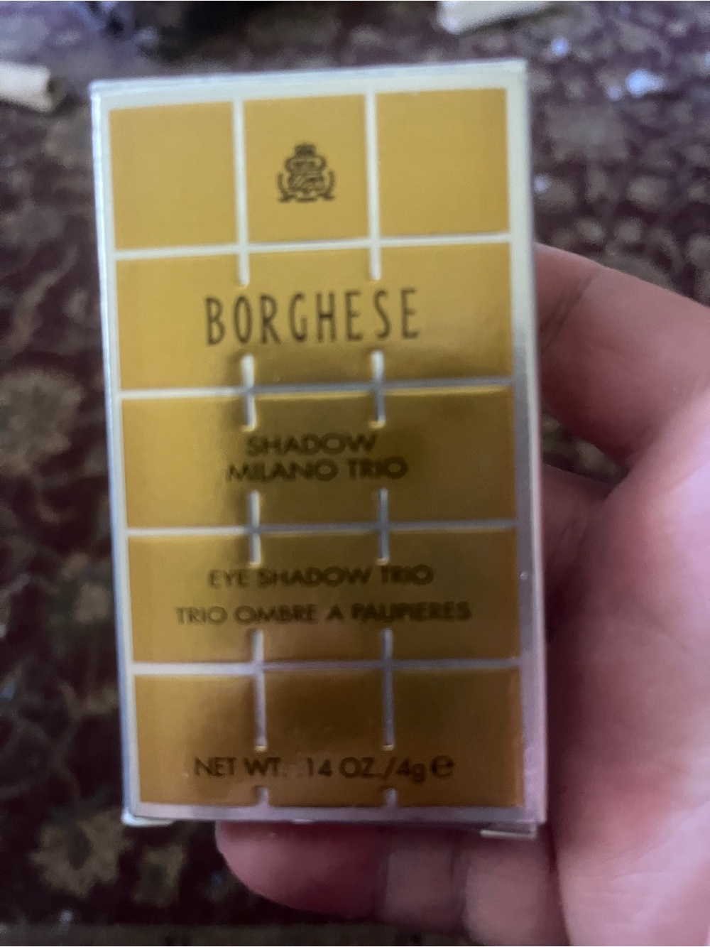 Borghese Eye Shadow Trio - Gold Packaging